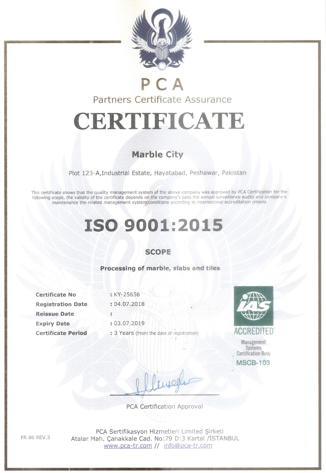 ISO 9001 Certified